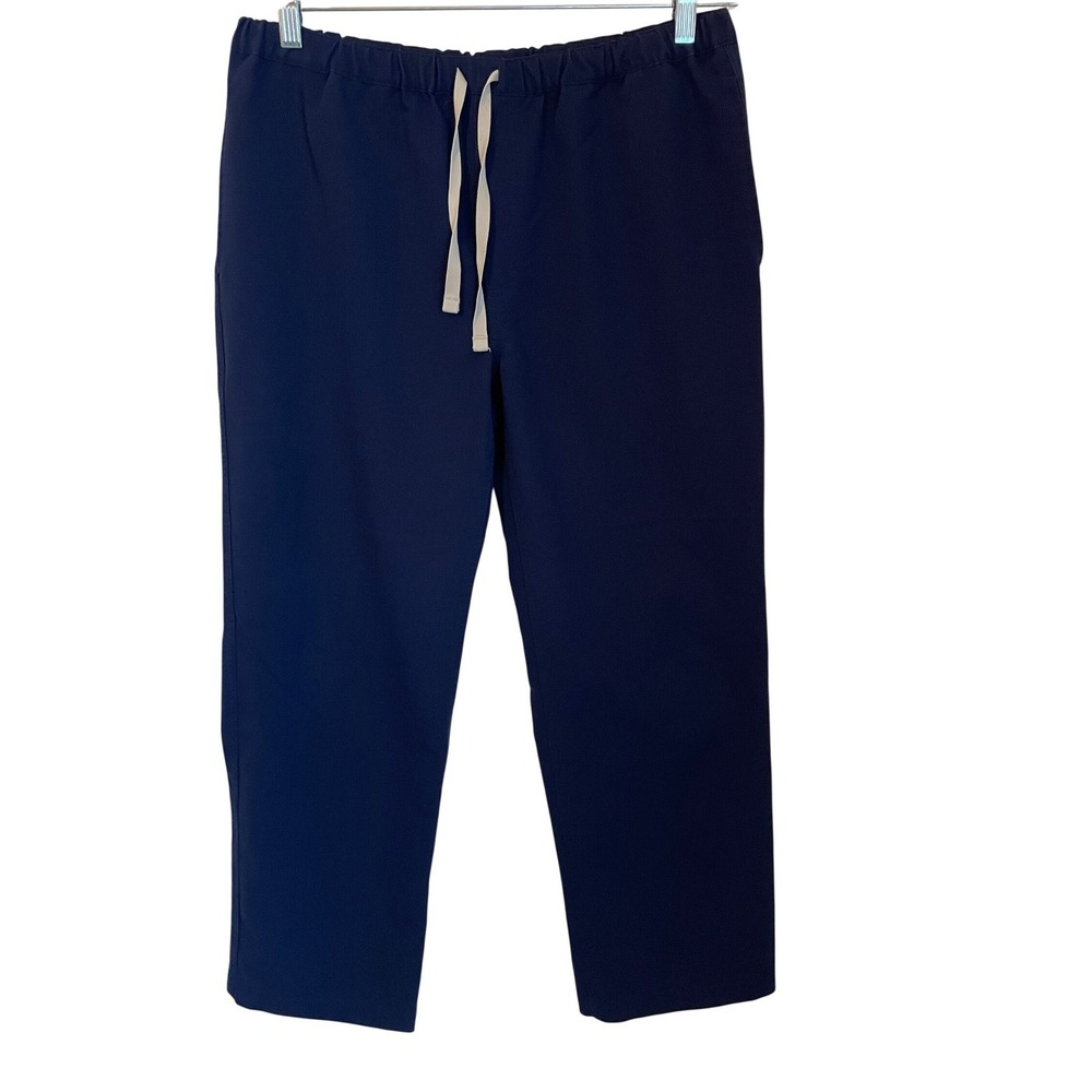 FIGS Pisco Scrub Pants Navy Blue Straight Leg Mens Size M/S Short 27.5"‎ Inseam